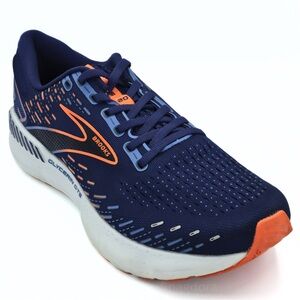 Brooks Glycerin GTS 20 Men’s Running Shoes Size 9.5 Blue Orange Support Cushion